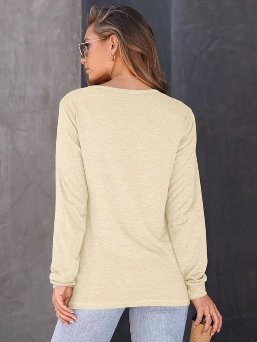 Long Sleeve Loose Fit Oversized Tee